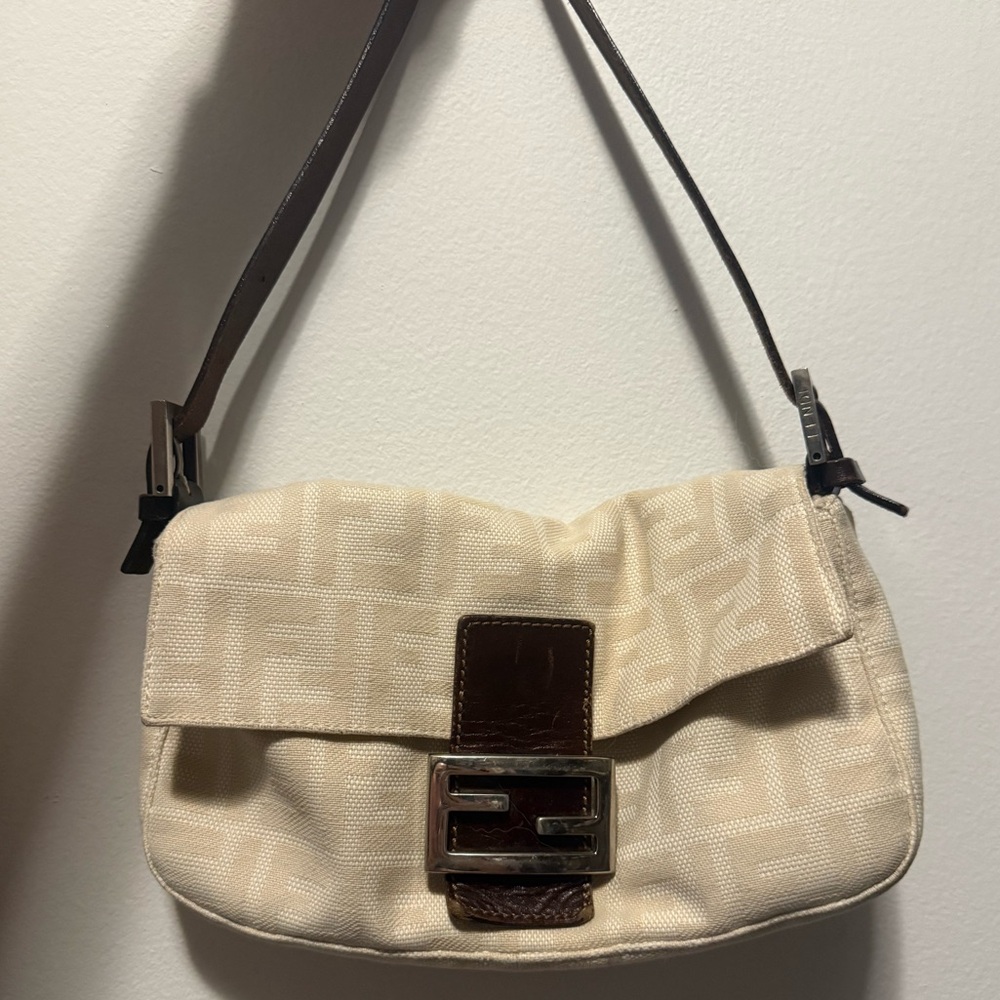 Fendi Zucca Canvas Baguette